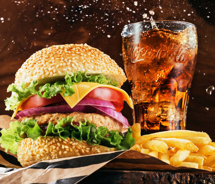  Italian Job Wishaw burger with coca cola